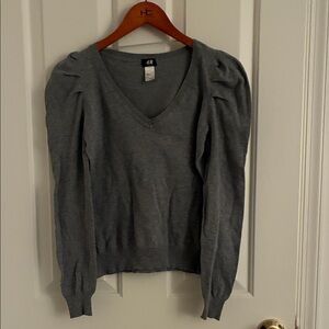 H&M Charcoal V-Neck Sweater